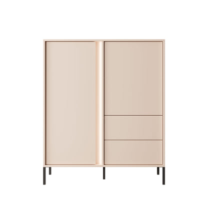 Lask Dast Tall Sideboard 2D2S – 123.4x103.3x39.5 cm