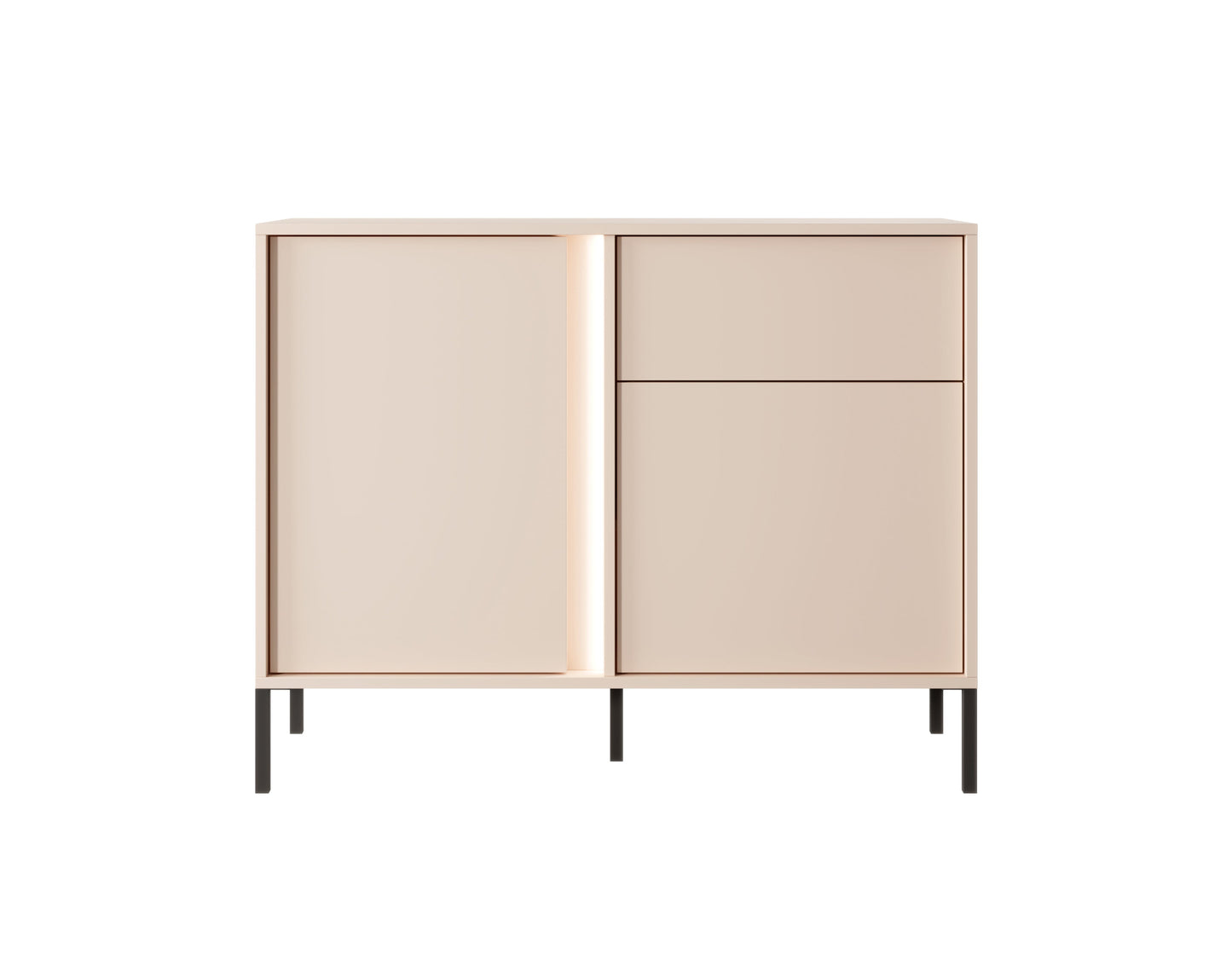 Lask Dast Highboard Cabinet 103 cm | 2 Doors, 1 Drawer