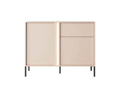 Lask Dast Highboard Cabinet 103 cm | 2 Doors, 1 Drawer