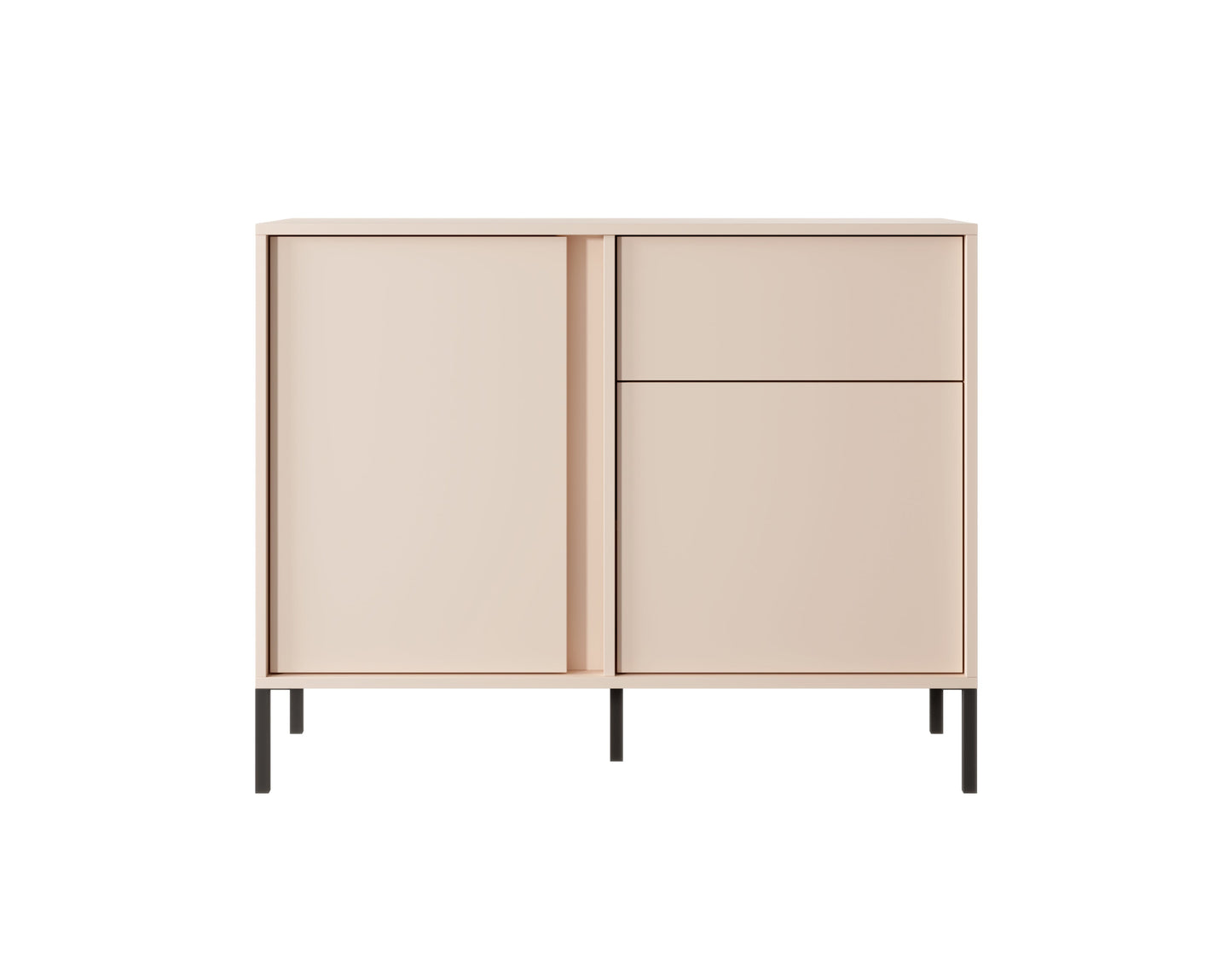 Lask Dast Highboard Cabinet 103 cm | 2 Doors, 1 Drawer