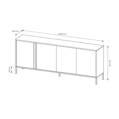 Lask Dast Sideboard 203 – 202.9 x 81.4 x 39.5 cm