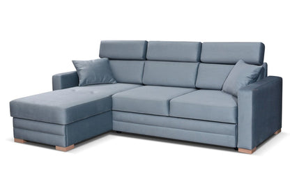 Solar Corner Sofa Slate Grey 165 x 235 cm