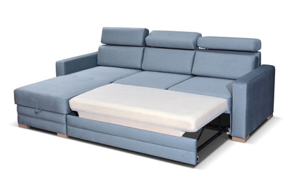 Solar Corner Sofa Slate Grey 165 x 235 cm