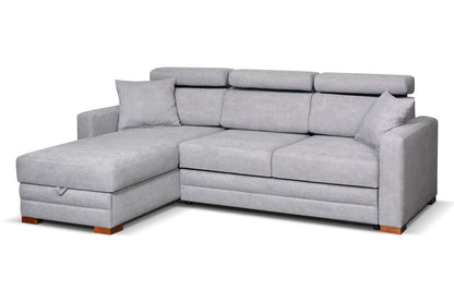 Solar Corner Sofa Soft Grey 165 x 235 cm