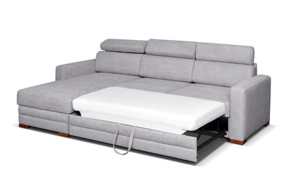 Solar Corner Sofa Soft Grey 165 x 235 cm