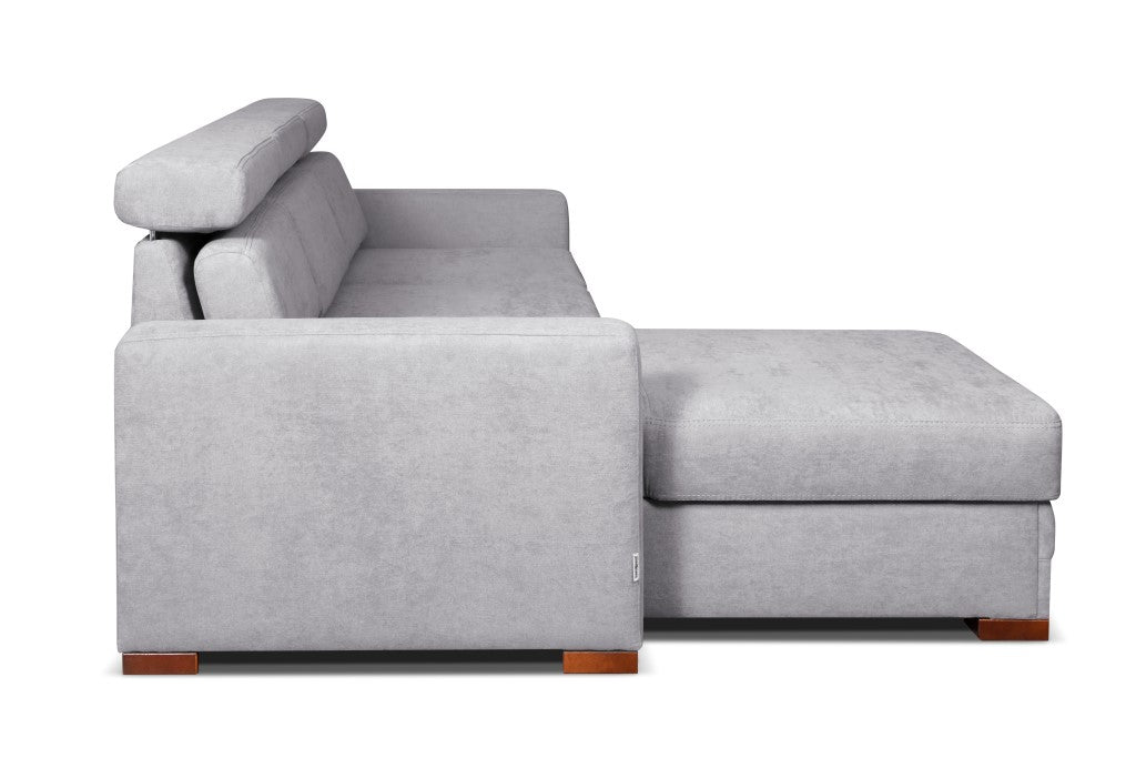 Solar Corner Sofa Soft Grey 165 x 235 cm