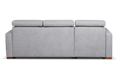 Solar Corner Sofa Soft Grey 165 x 235 cm