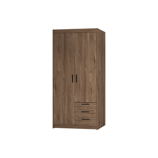 LE Elena 2D 3S DL02 3S Wardrobe in Lefkas Oak