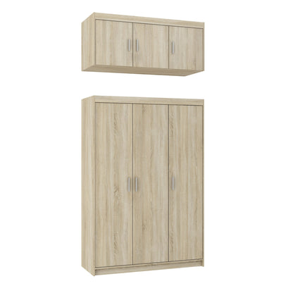 LE Elena 3D NAELDL03 Overhead Cabinet in Sonoma Oak