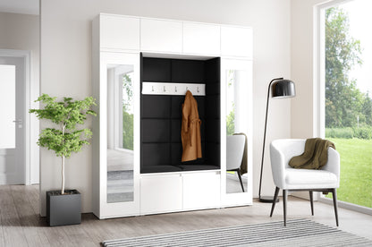 PK Emi 32 Hallway Wardrobe White - Upholstered Panels in Various Colours