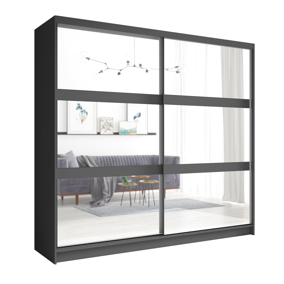 MO Fino Graphite Bedroom Set