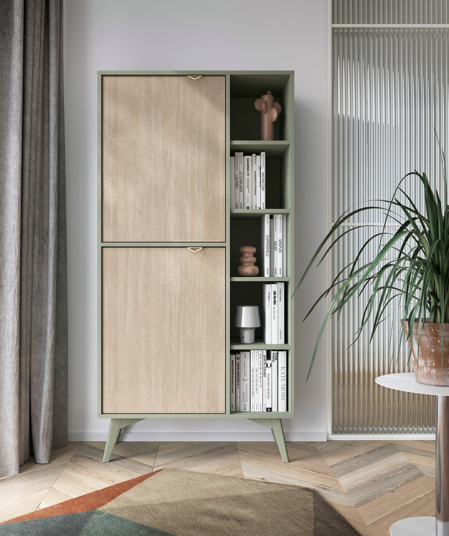 Forest Cabinet RG80- Storage Cabinet Eucalyptus Green