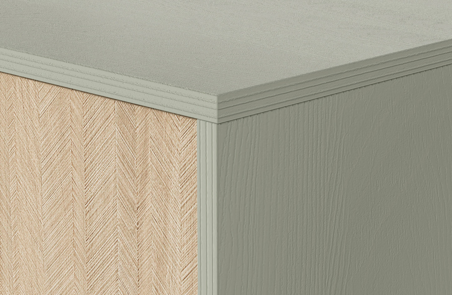 Forest Nightstand S54 – Rustic Elegance Eucalyptus Green