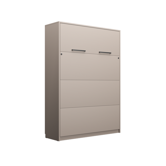 Customizable Genius Murphy Bed Furniture Set 160 x 200 cm Congo, LED Lighting