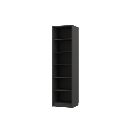 Genius Vertical Murphy Bed with Desk & Wardrobes – with 140x200 cm Mattress, LED Lighting