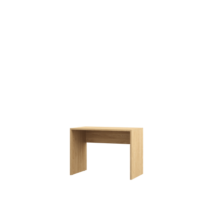 Customizable Genius Murphy Bed Furniture Set 140 x 200 cm Olied Oak, LED Lighting