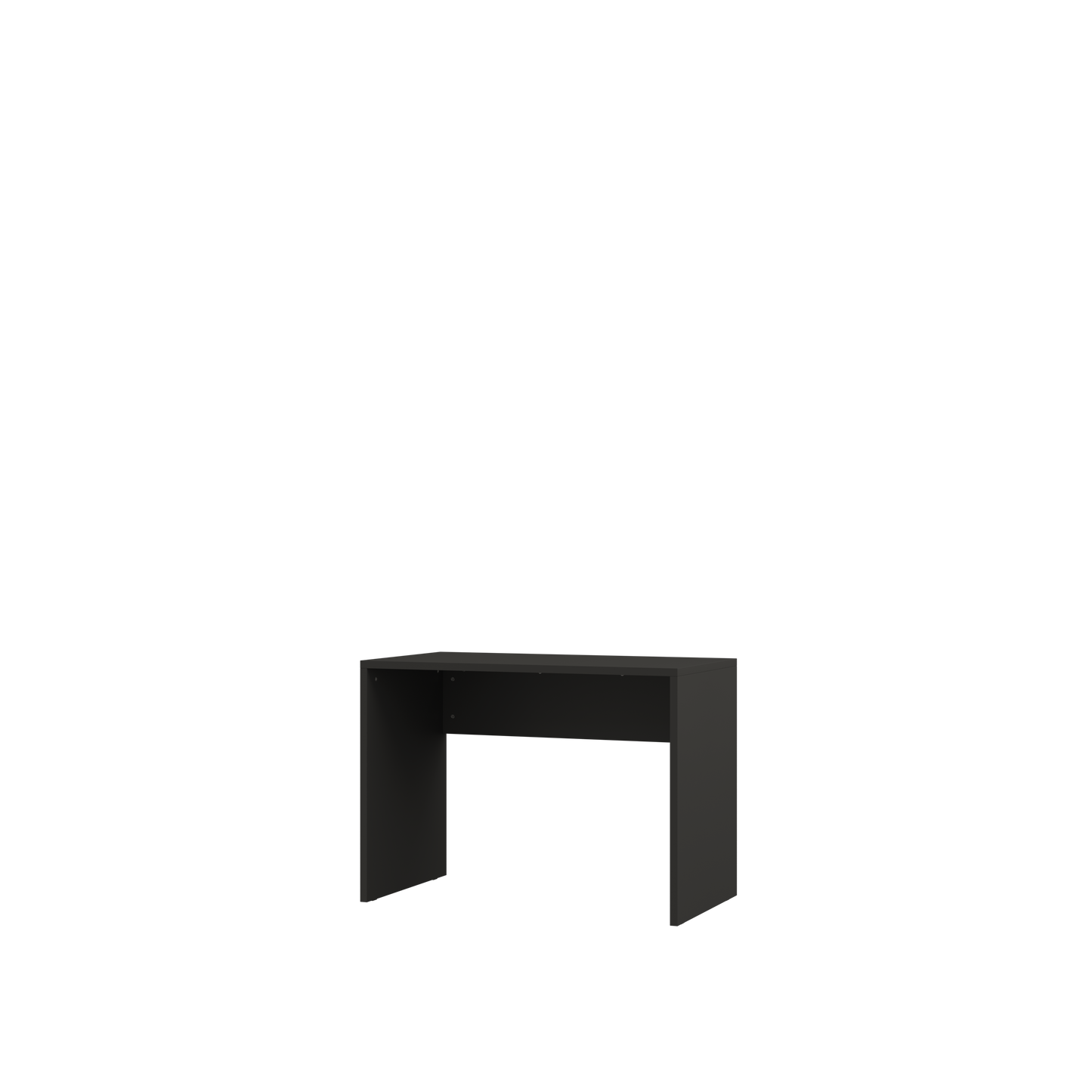 Customizable Genius Murphy Bed Furniture Set 120 x 200 cm Black Lancelot Oak, LED Lighting