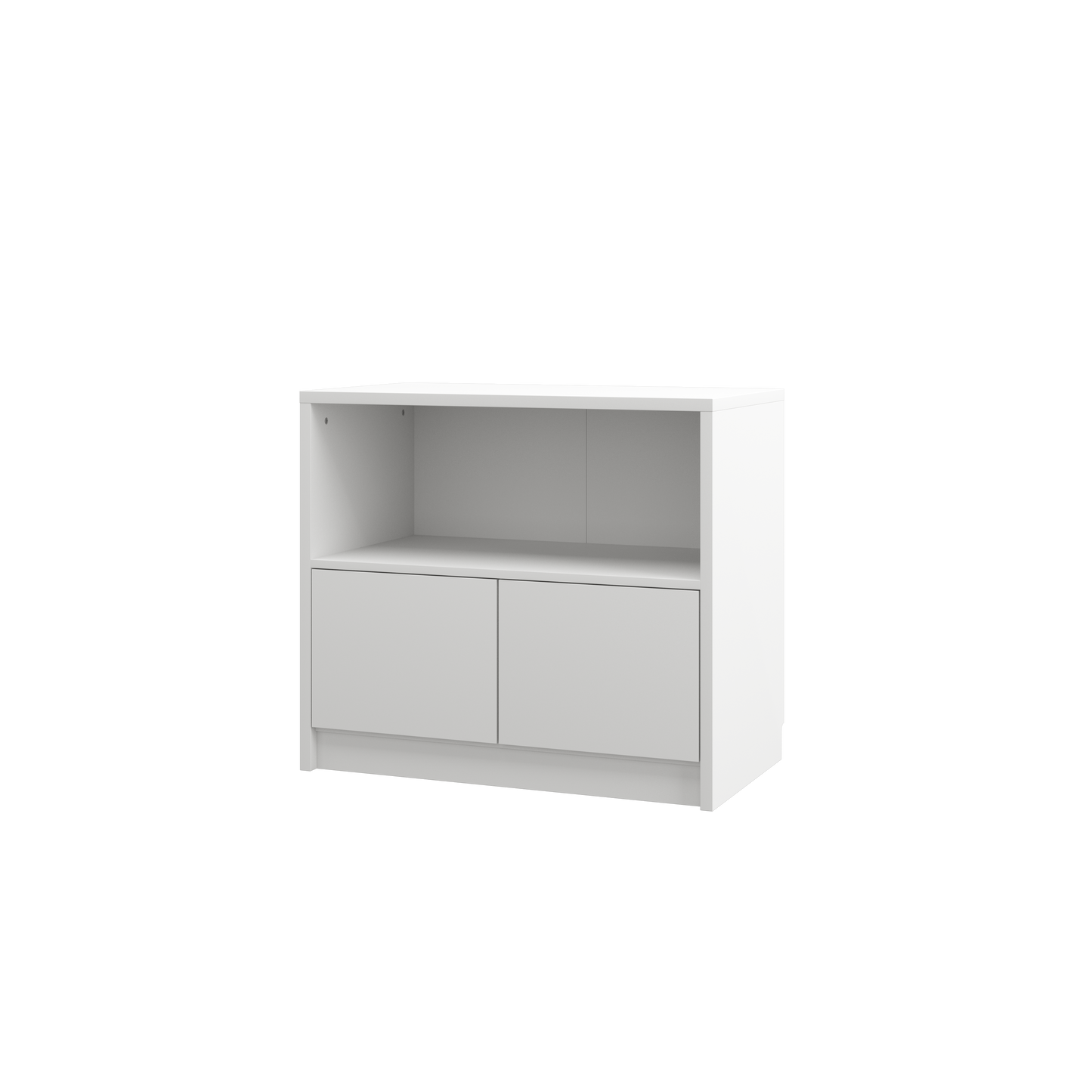 Customizable BASIC Murphy Bed Horizontal  Furniture Set White Matt 90, 120, 140 x 200 cm