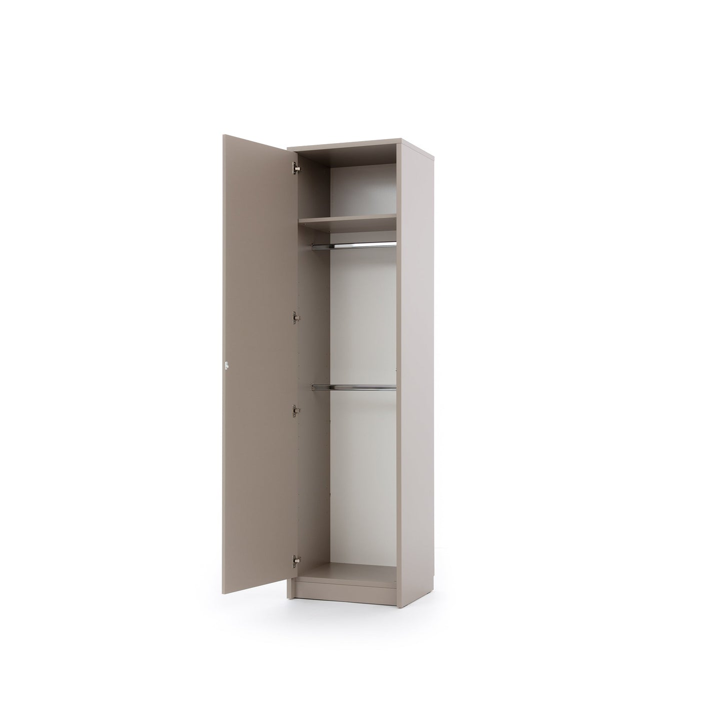 Genius Vertical Murphy Bed with Desk & Wardrobes – with 120x200 cm Mattress, LED Lighting