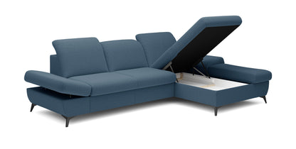 Lask HARPER Corner Sofa with Sleeping Function – 283 x 172 cm – Left or Right Configuration