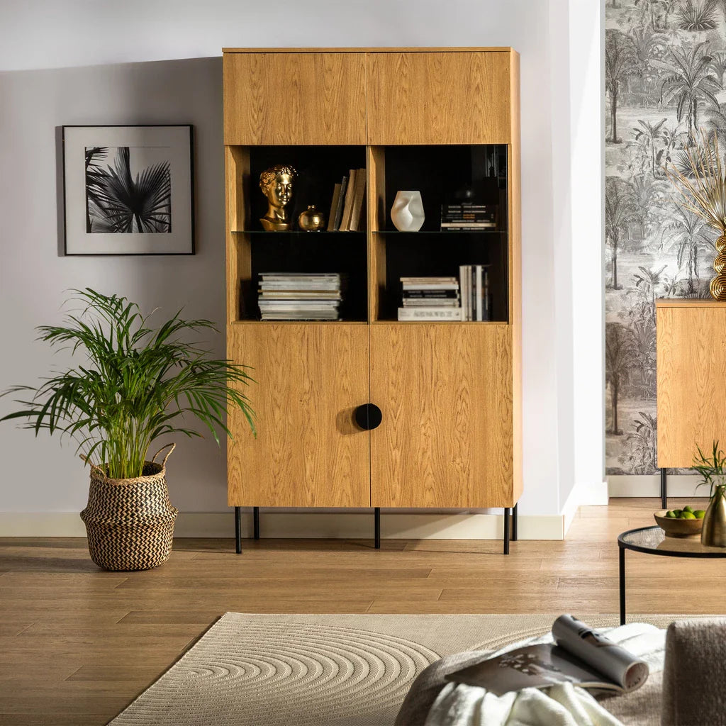 MO Mond Baltic Oak Display Cabinet