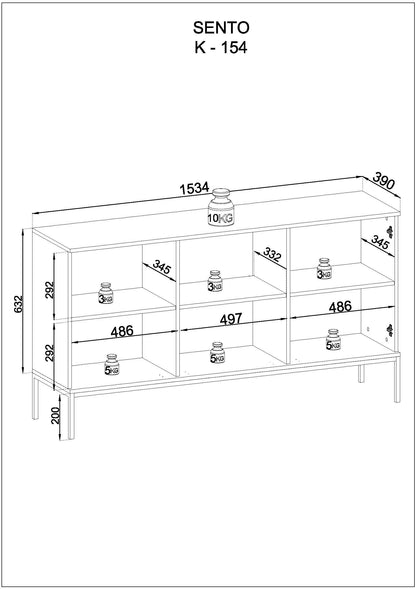 Sento Dresser - Modern Elegance with Ample Storage