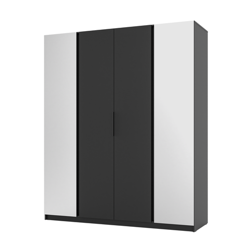 LE KAJA BL/BL 2 2F Wardrobe with Mirror