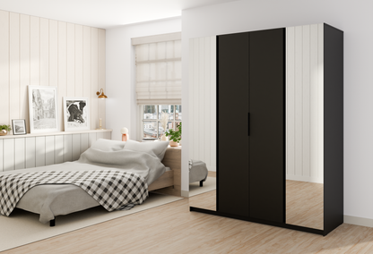 LE KAJA BL/BL 2 2F Wardrobe with Mirror