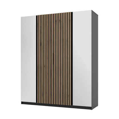 LE KAJA BL/BL-EV 2 2LAM Wardrobe with Mirror