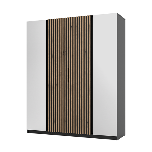 LE KAJA BL/BL-EV 2 2LAM Wardrobe with Mirror