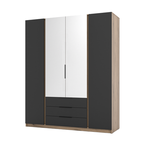 LE KAJA EV/BL 2F 2 3S Wardrobe with Mirror