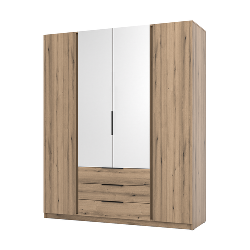 LE KAJA EV/EV 2F 2 3S Wardrobe with Mirror