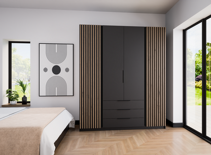 LE KAJA BL/BL-EV 2 LAM 2F 3S Wardrobe