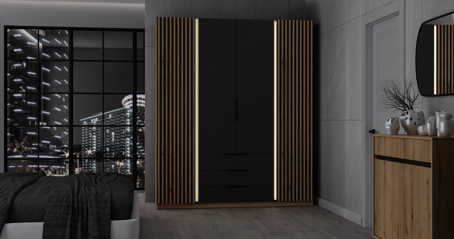 LE KAJA EV/BL-EV 2 LAM 2F 3S Wardrobe