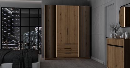 LE KAJA EV/EV-BL 2 LAM 2F 3S Wardrobe