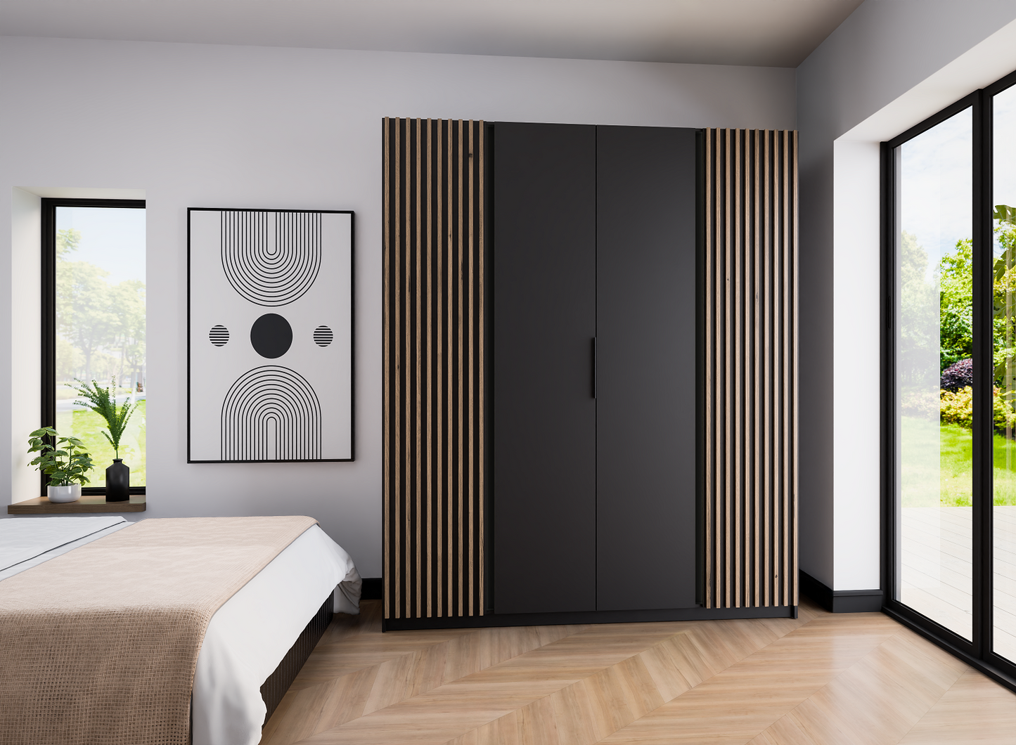 LE KAJA BL/BL-EV 2LAM 2F Wardrobe