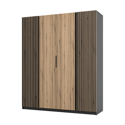 LE KAJA BL/EV-BL 2LAM 2F Wardrobe