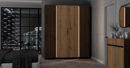 LE KAJA BL/EV-BL 2LAM 2F Wardrobe