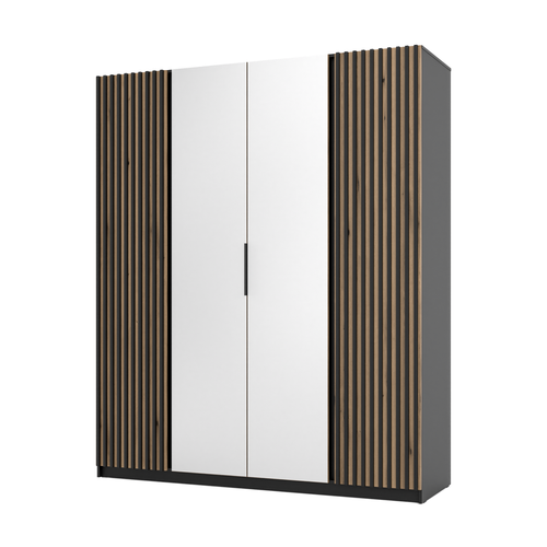 LE KAJA BL/EV-BL 2LAM 2 Wardrobe with Mirror