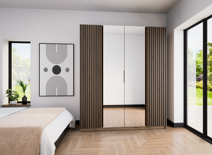 LE KAJA EV/EV-BL 2LAM 2 Wardrobe with Mirror