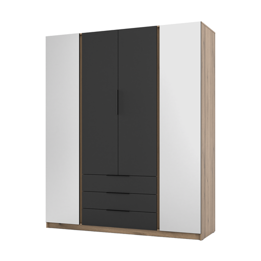 LE KAJA EV/BL 2F 3S Wardrobe with Mirror