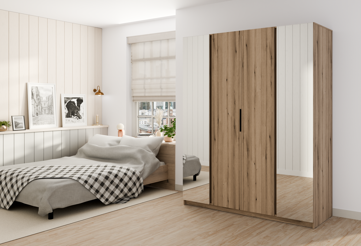 LE KAJA EV/EV 2 2F Wardrobe with Mirror