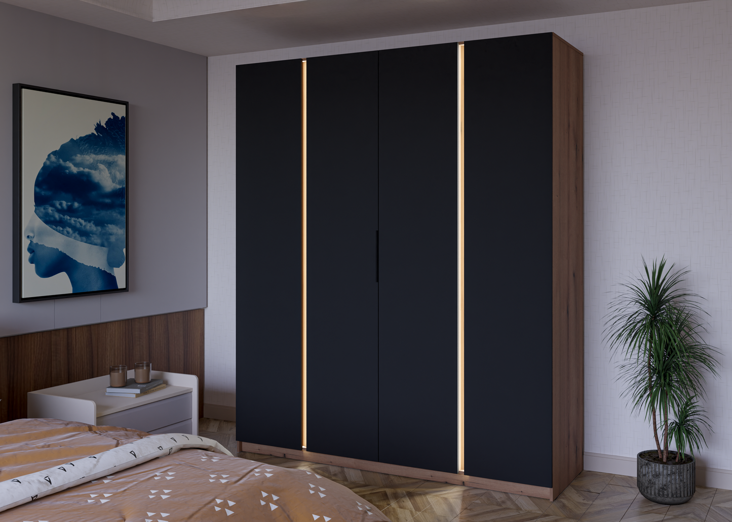 LE KAJA EV/BL 4F  Wardrobe