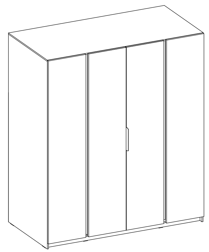 LE KAJA BL/EV 4F  Wardrobe