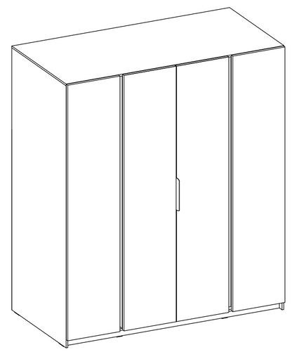 LE KAJA BL/EV 4F  Wardrobe