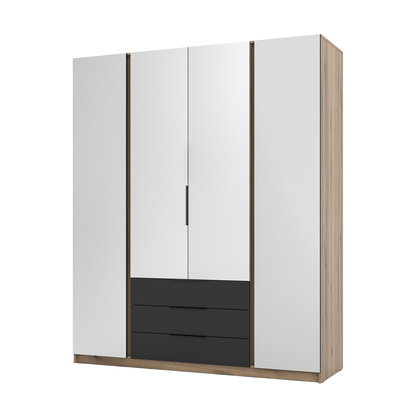 LE KAJA EV/BL 4 3S Wardrobe with Mirror