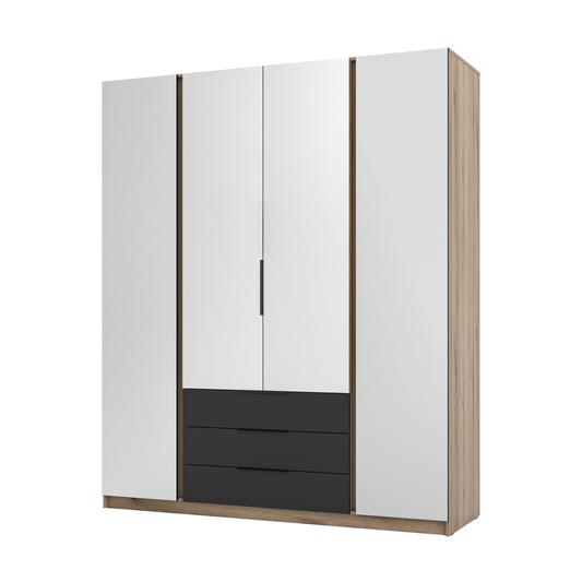 LE KAJA EV/BL 4 3S Wardrobe with Mirror