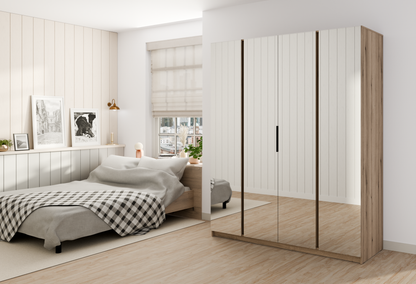 LE KAJA EV/BL 4 Wardrobe with Mirror