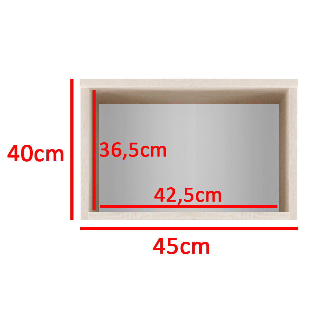 PK Emi 41 Hallway Wardrobe White/ Sonoma Oak/Graphite/Aristan Oak-Black