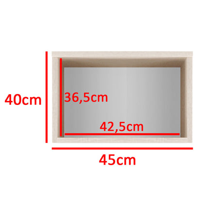 PK Emi 41 Hallway Wardrobe White/ Sonoma Oak/Graphite/Aristan Oak-Black